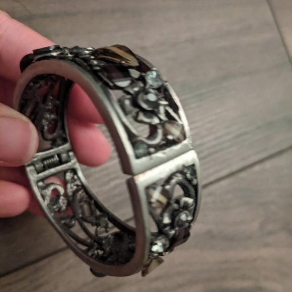 Black and Silver Cuff - Picture 2 of 2